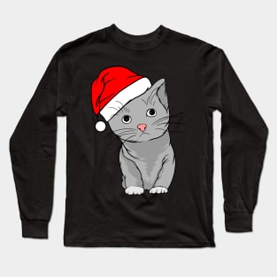 Santa Kitty Long Sleeve T-Shirt